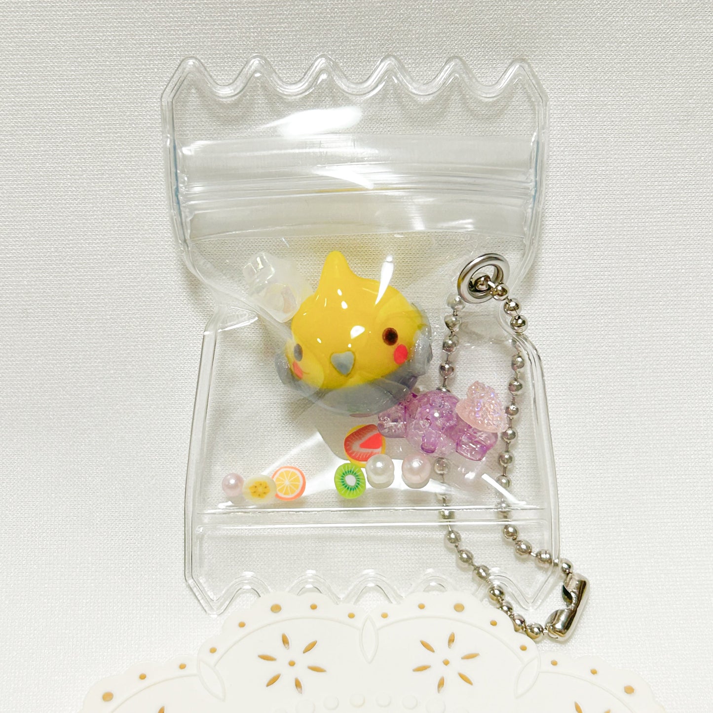 Cockatiel Candy Bag Shaker Charm