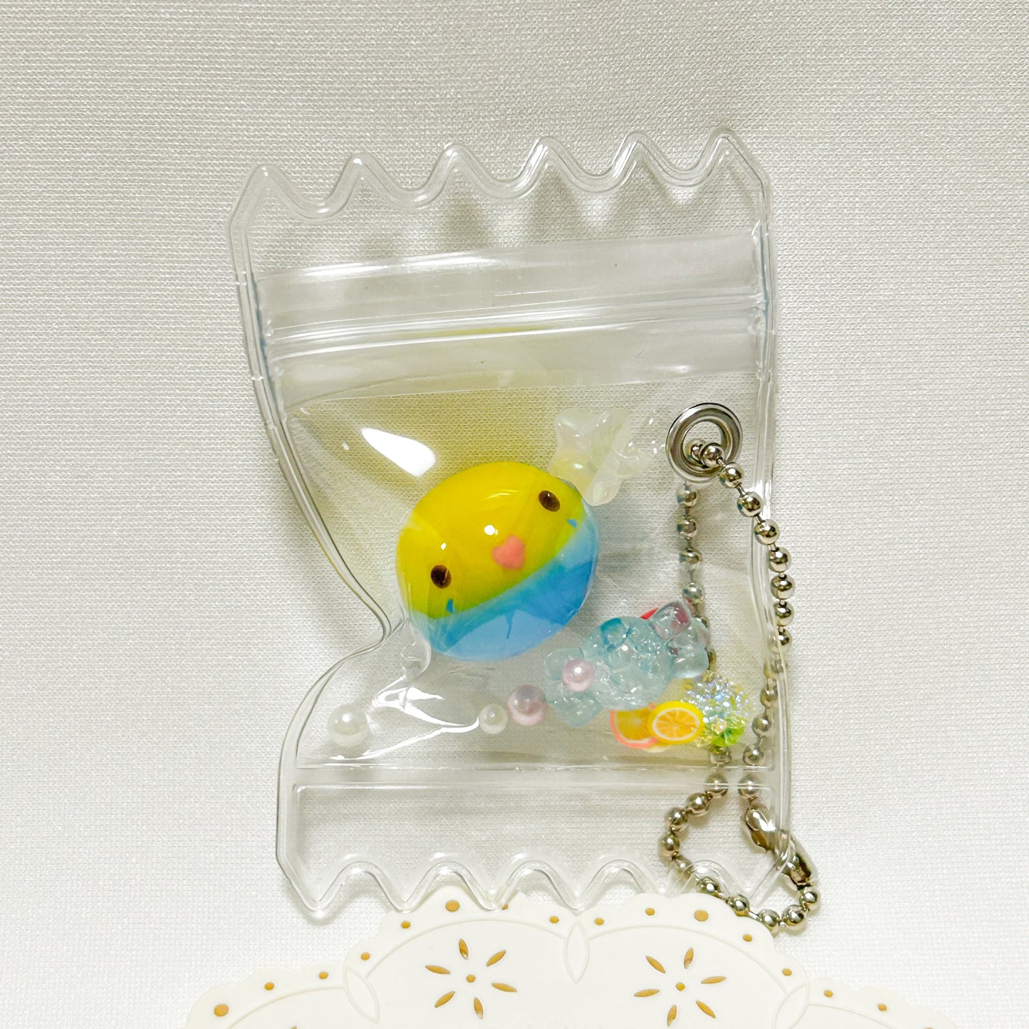Budgie Candy Bag Shaker Charm