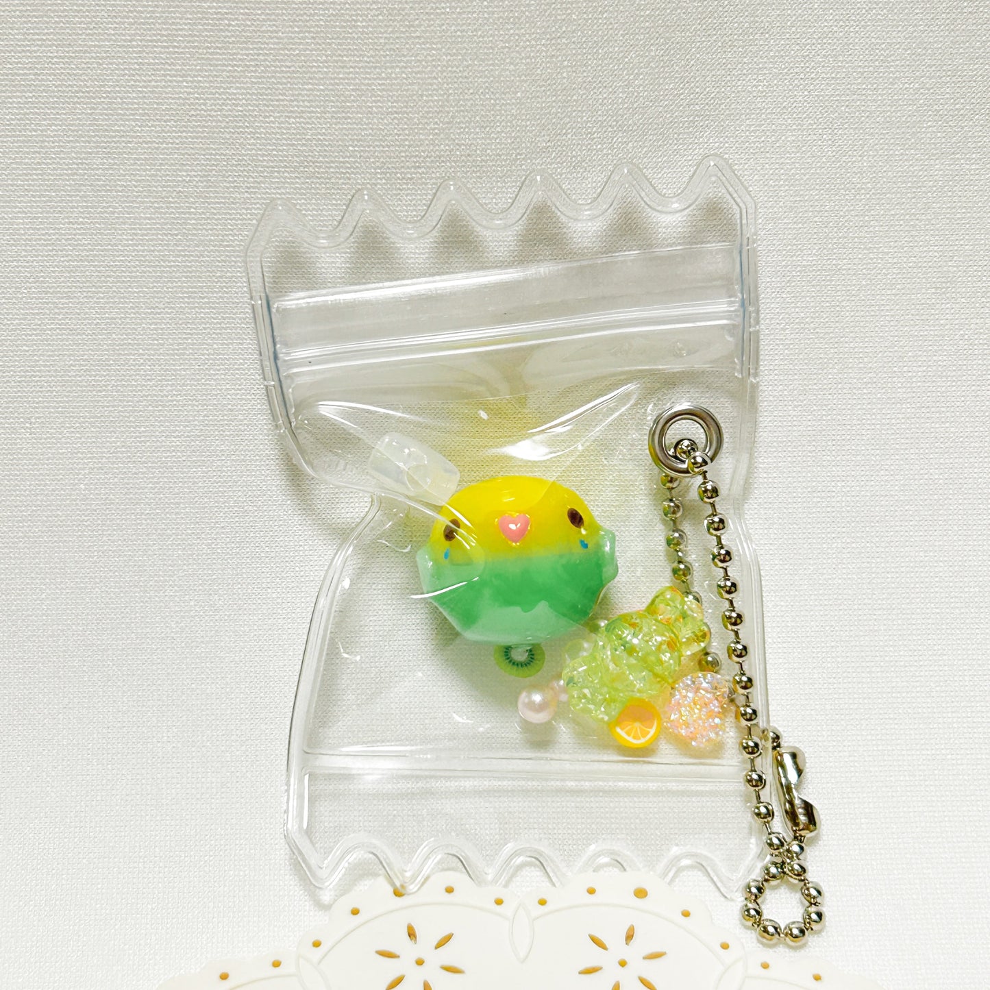 Budgie Candy Bag Shaker Charm