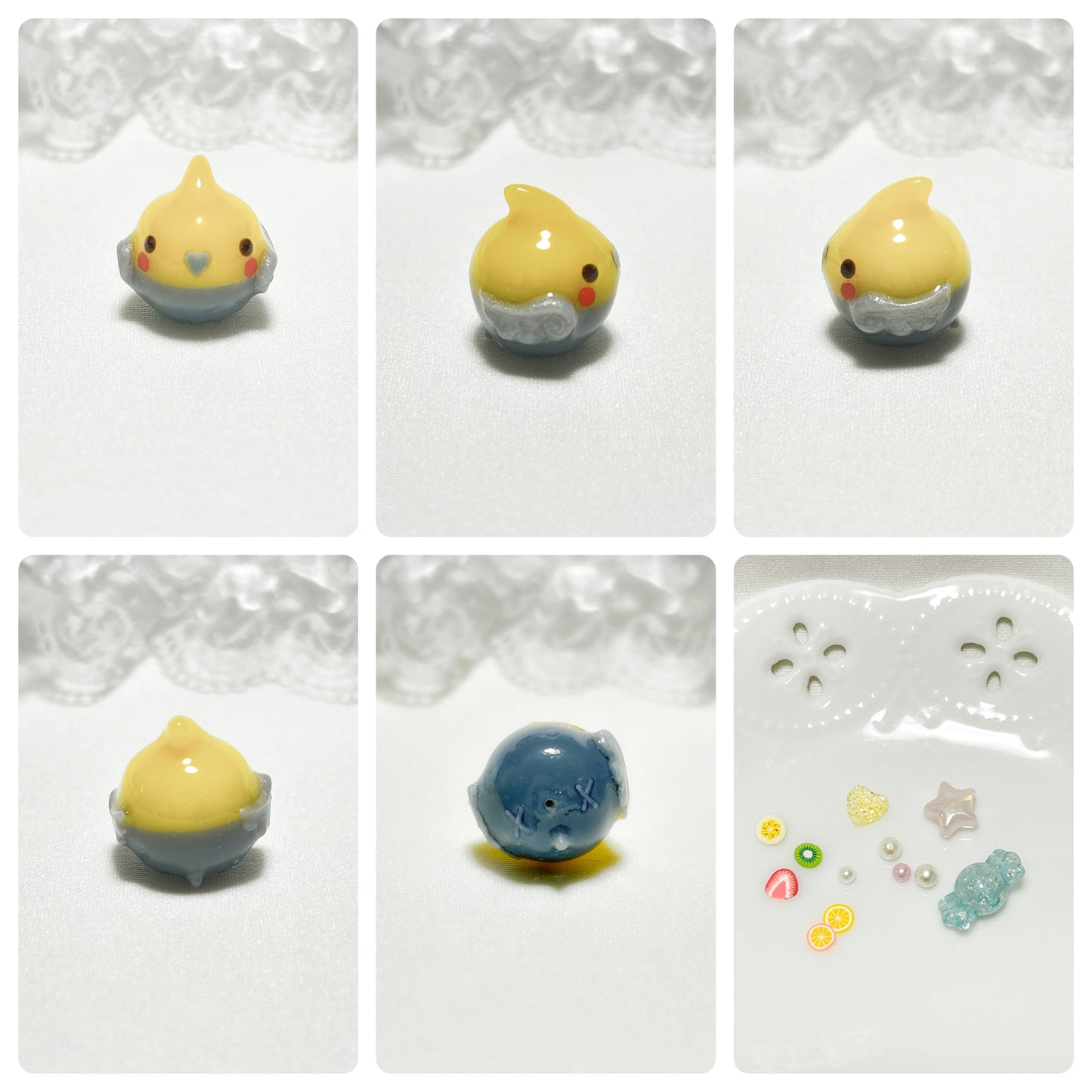 Cockatiel Candy Bag Shaker Charm