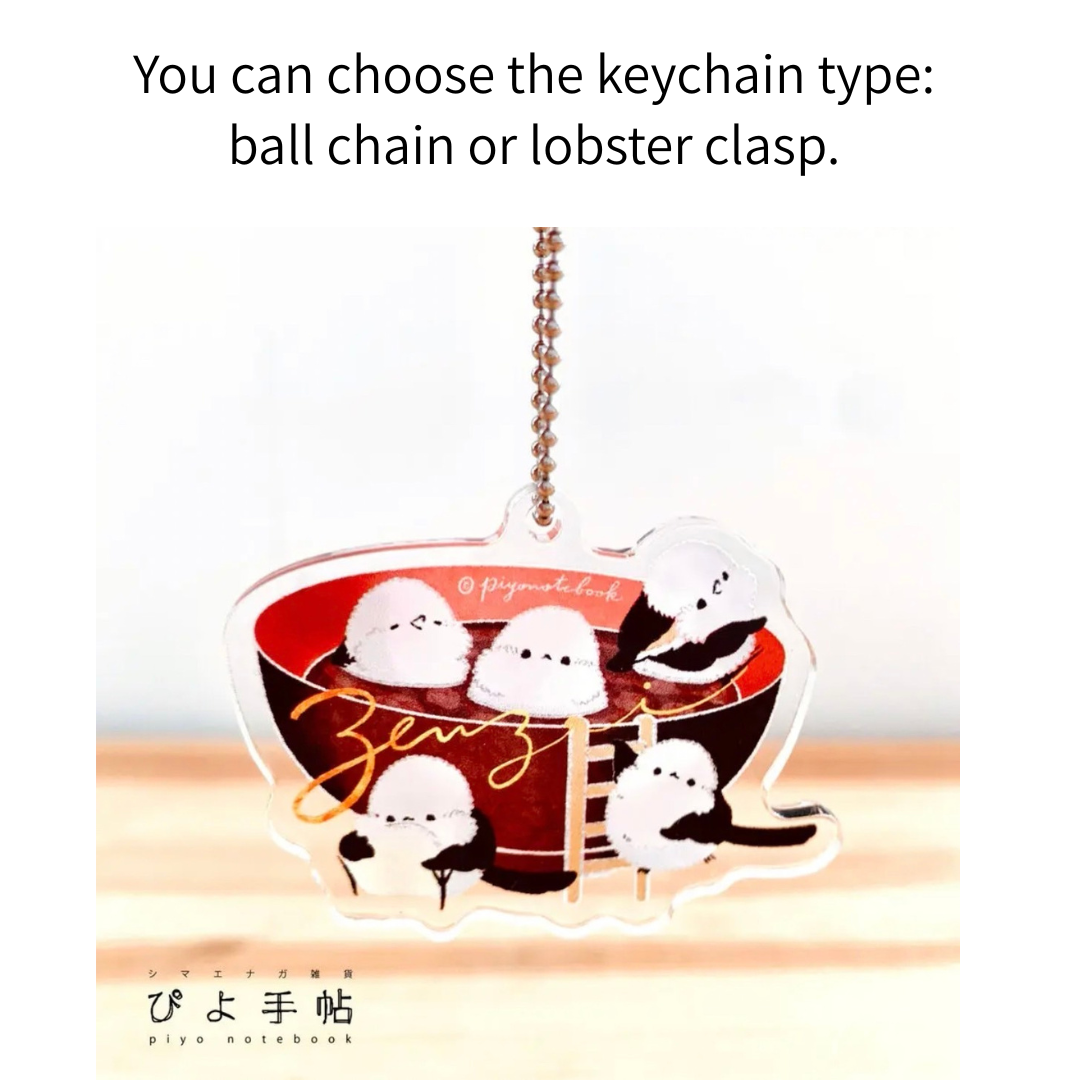 Long-tailed Tit Acrylic Key Holder