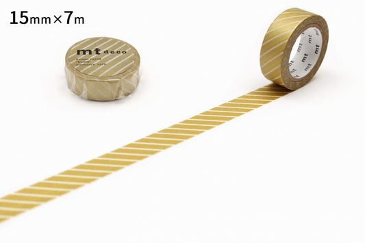 mt deco Stripe Gold Japanese Washi Tape Masking Tape