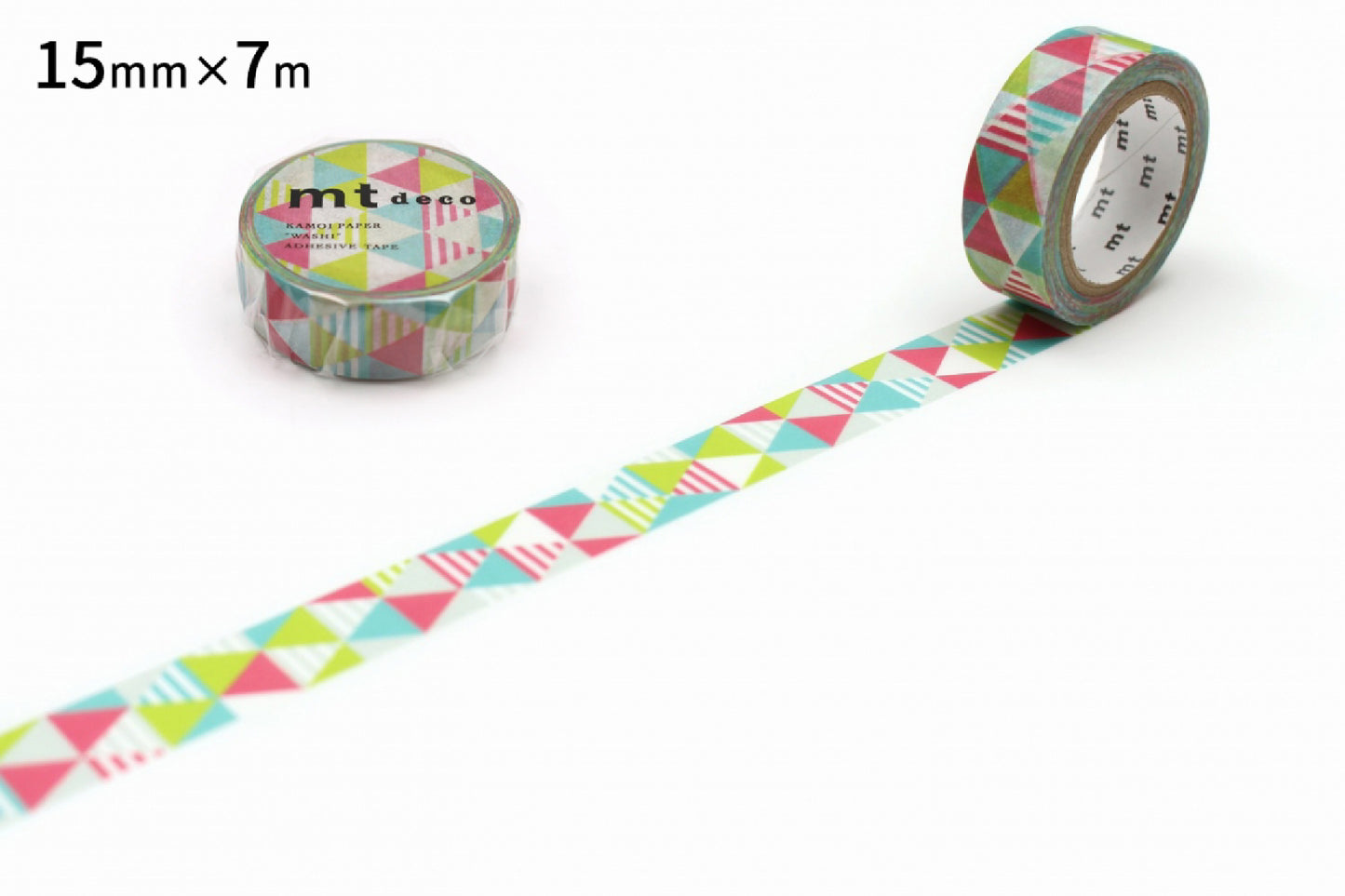 mt deco Stripe Triangle Pink Japanese Washi Tape