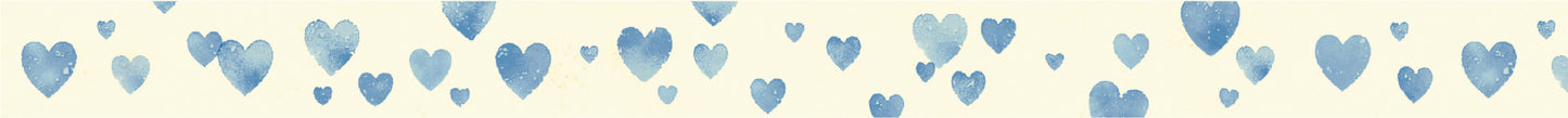 mt deco Heart Stamp Blue Japanese Washi Tape Masking Tape