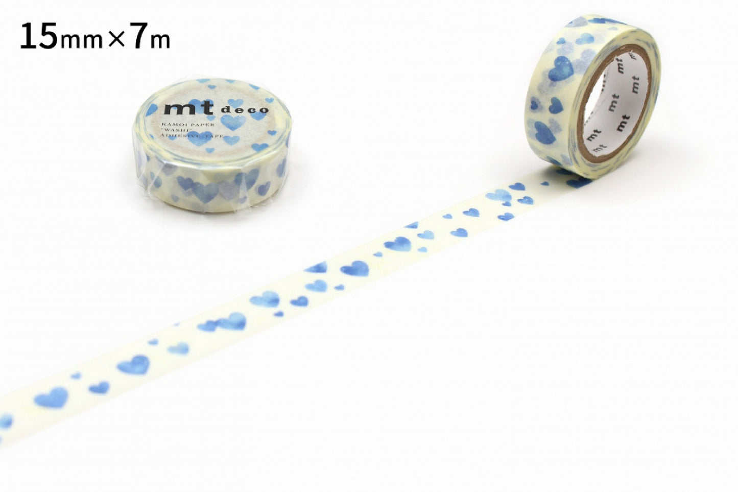 mt deco Heart Stamp Blue Japanese Washi Tape Masking Tape