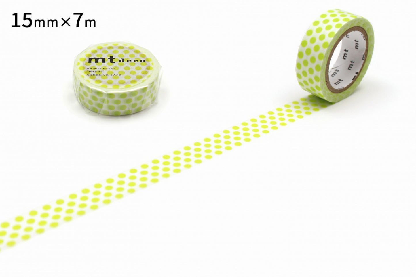 mt Dot Lime Japanese Washi Tape