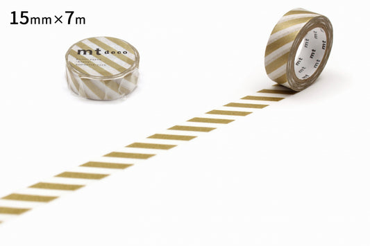 mt deco Stripe Gold Japanese Washi Tape Masking Tape