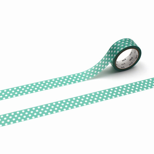 mt Deco Dot Emerald Green Japanese Washi Tape Masking Tape
