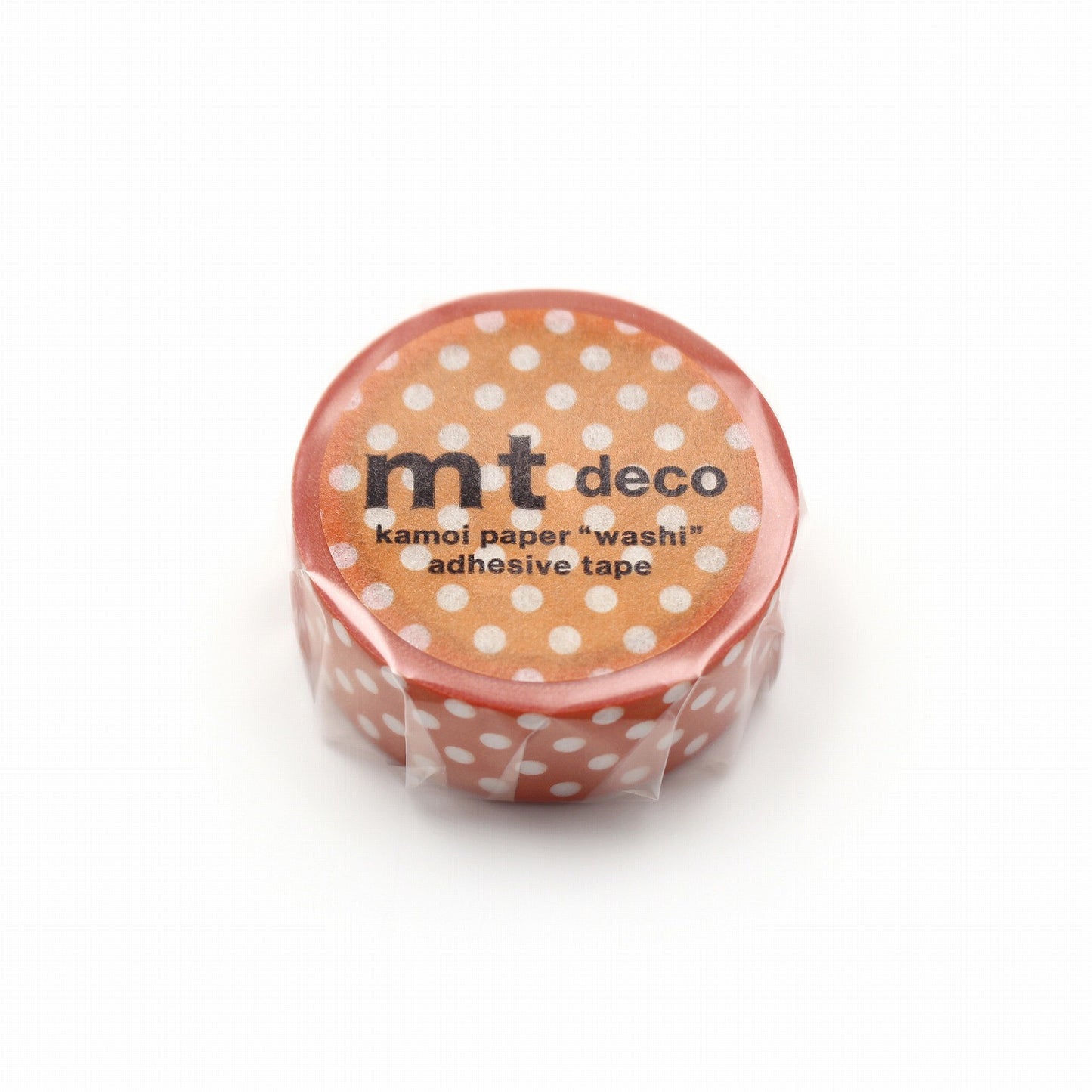 mt Deco Dot Deep Orange Japanese Washi Tape Masking Tape