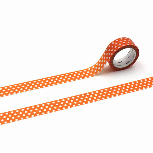 mt Deco Dot Deep Orange Japanese Washi Tape Masking Tape
