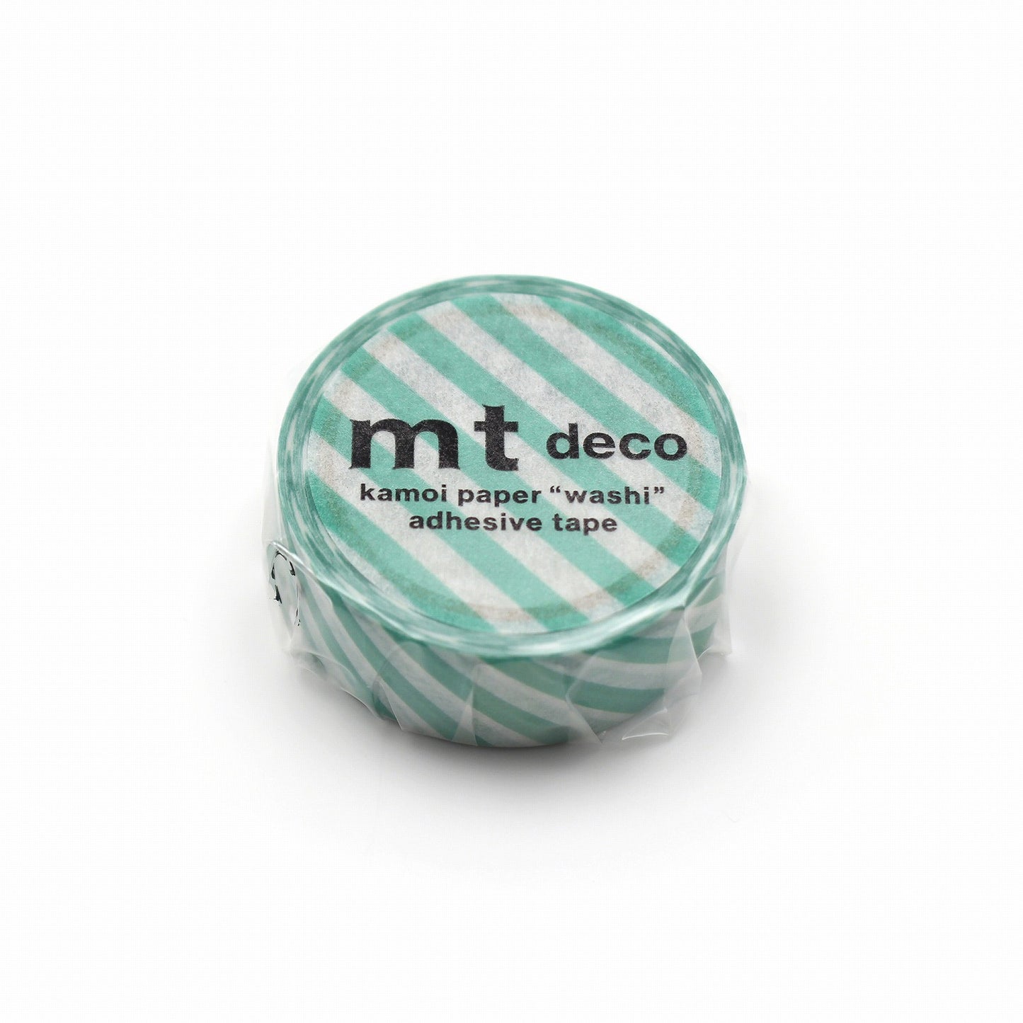 mt Deco Stripe Emerald Green Japanese Washi Tape Masking Tape