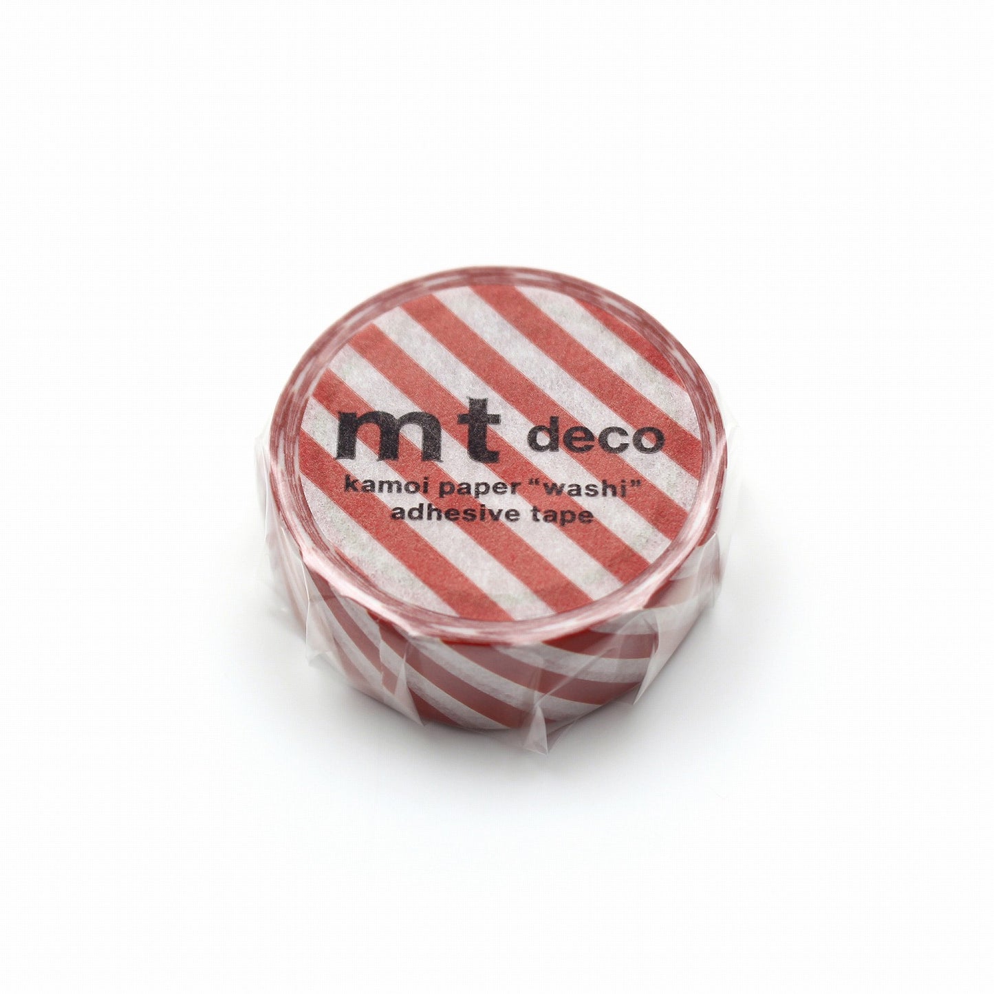 mt Deco Stripe Deep Red Japanese Washi Tape Masking Tape