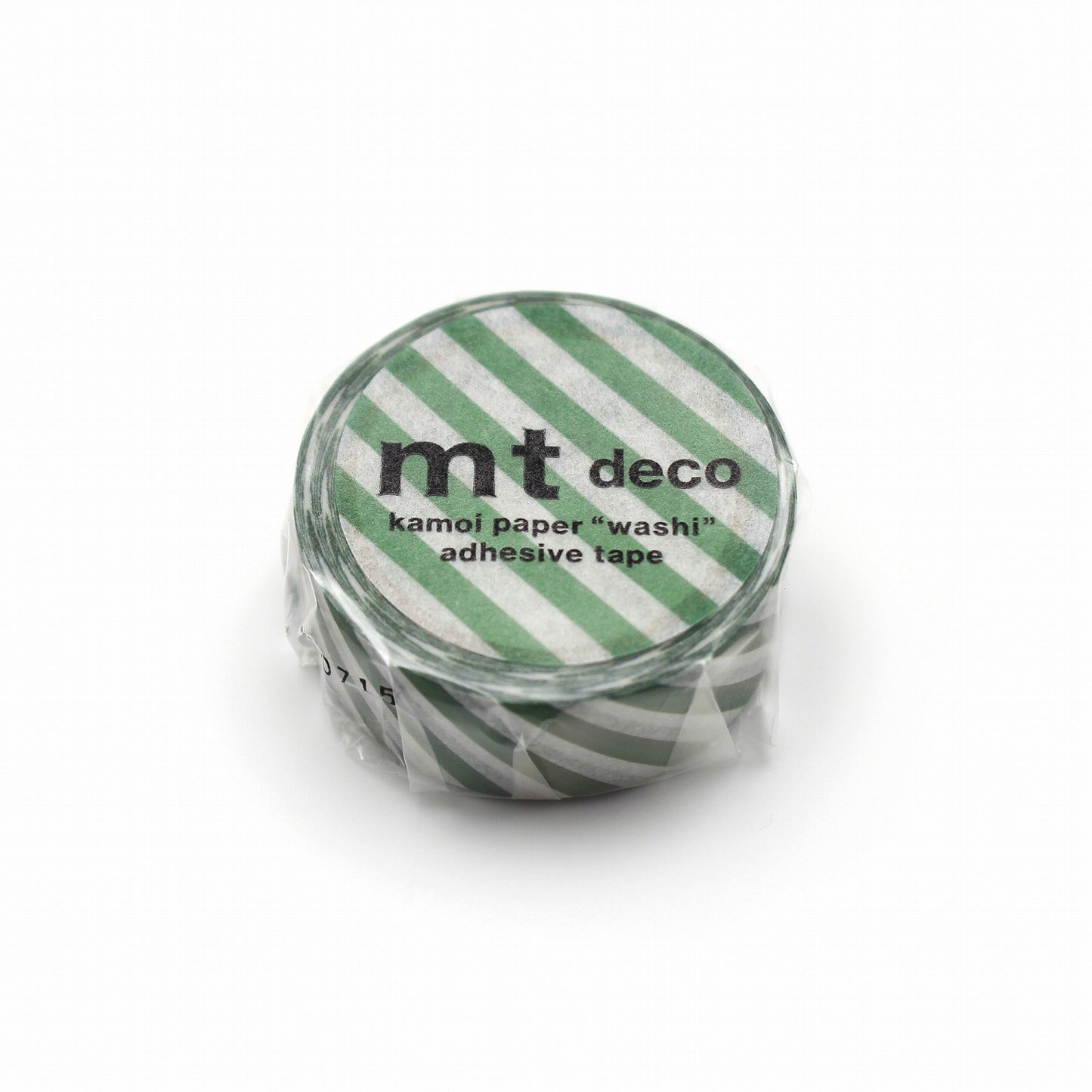 mt Deco Stripe Deep Green Japanese Washi Tape Masking Tape