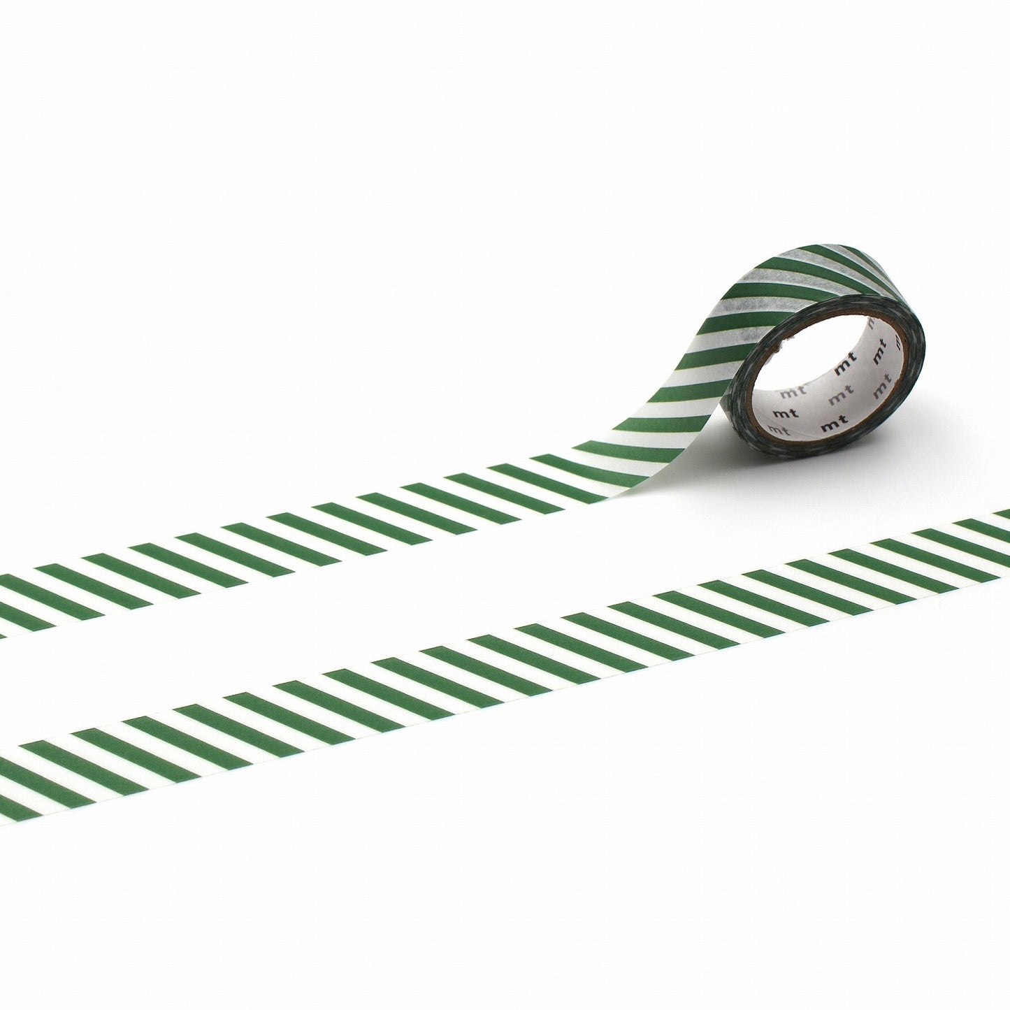 mt Deco Stripe Deep Green Japanese Washi Tape Masking Tape