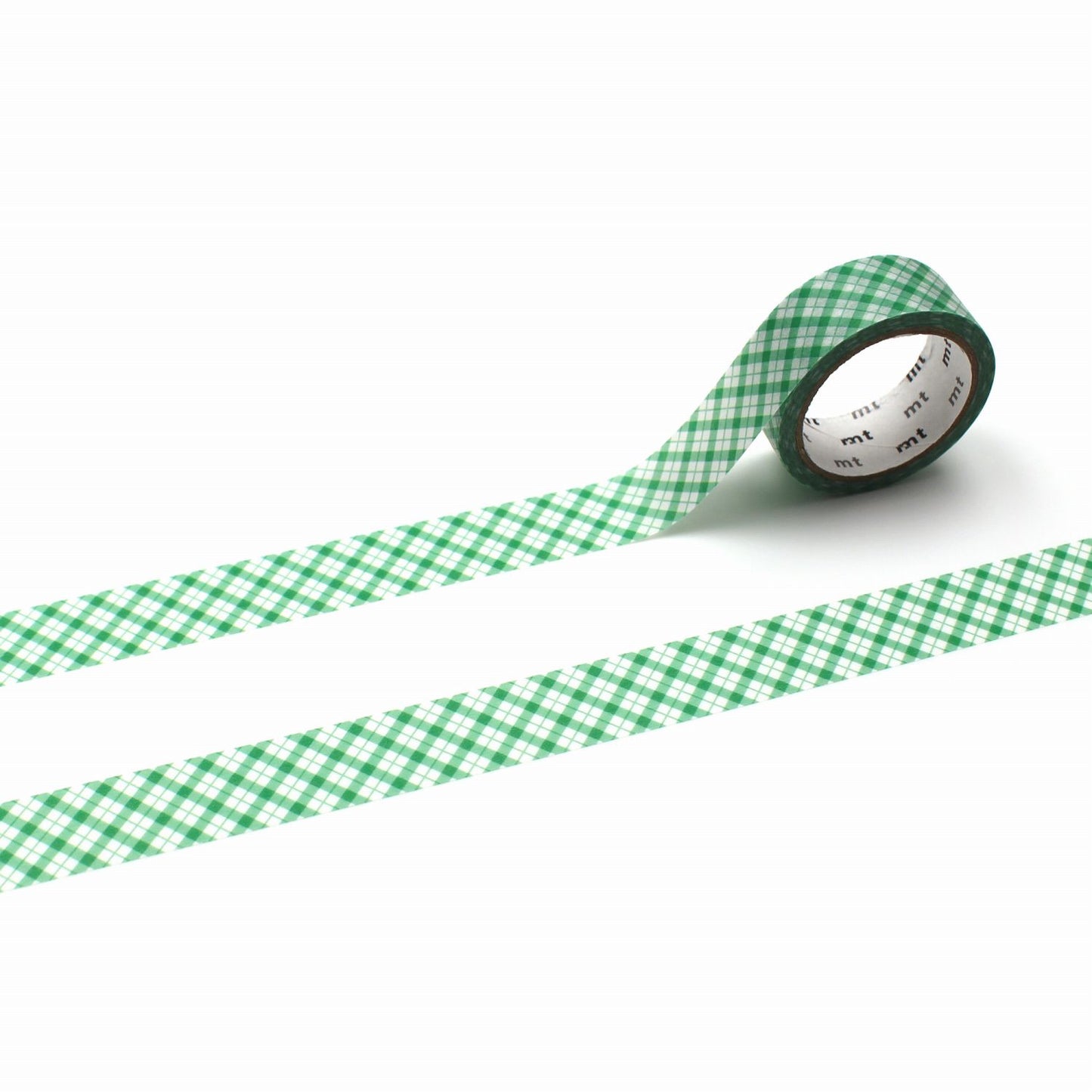 mt Deco Gingham Check Green Japanese Washi Tape Masking Tape