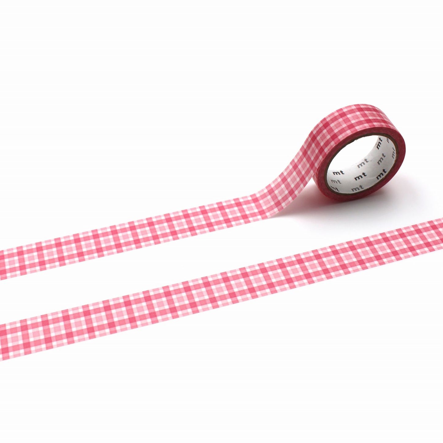 mt Deco Gingham Check Pink Japanese Washi Tape Masking Tape