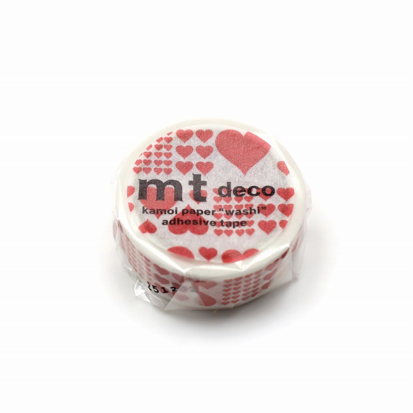 mt Deco Heart Red Japanese Washi Tape Masking Tape