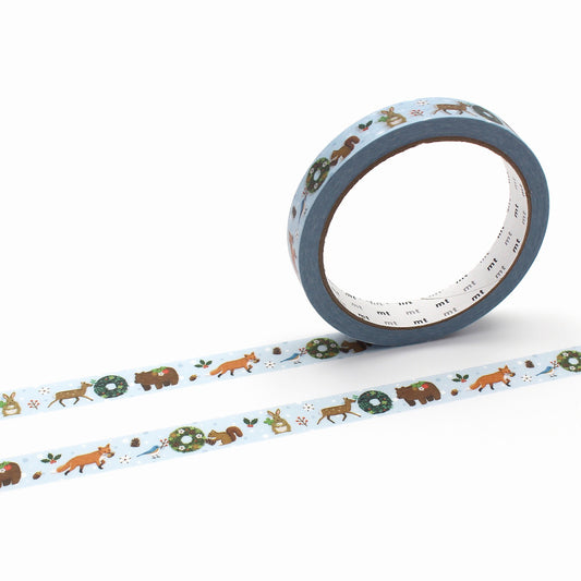 mt large core Animal Wreath Japanese Washi Masking Tape Strong Adhesive
