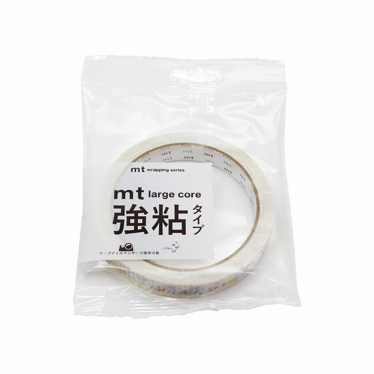 mt large core Dotline Thank You Japanese Washi Masking Tape Strong Adhesive