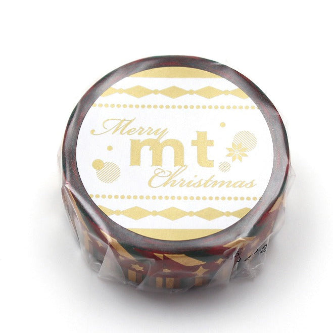 mt Christmas 2025 Happy Color Pattern Glitter Japanese Washi Tape Masking Tape