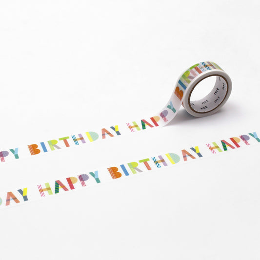 mt ex Happy Birthday Japanese Washi Tape Masking Tape