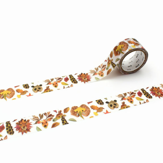 mt ex Fallen Leaves Animal Japanese Washi Tape Masking Tape
