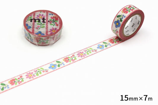 mt ex Flower Embroidery Japanese Washi Tape Masking Tape