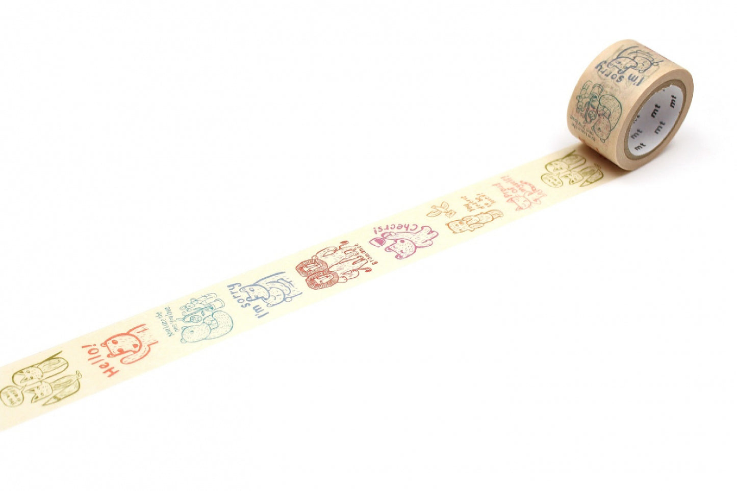 mt x CupOfTherapy Message Japanese Washi Tape Masking Tape