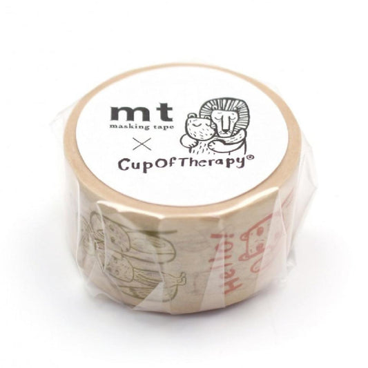 mt x CupOfTherapy Message Japanese Washi Tape Masking Tape