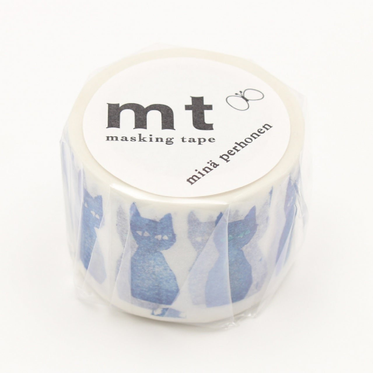 mt Mina Perhonen Blue Cat Japanese Washi Tape Masking Tape