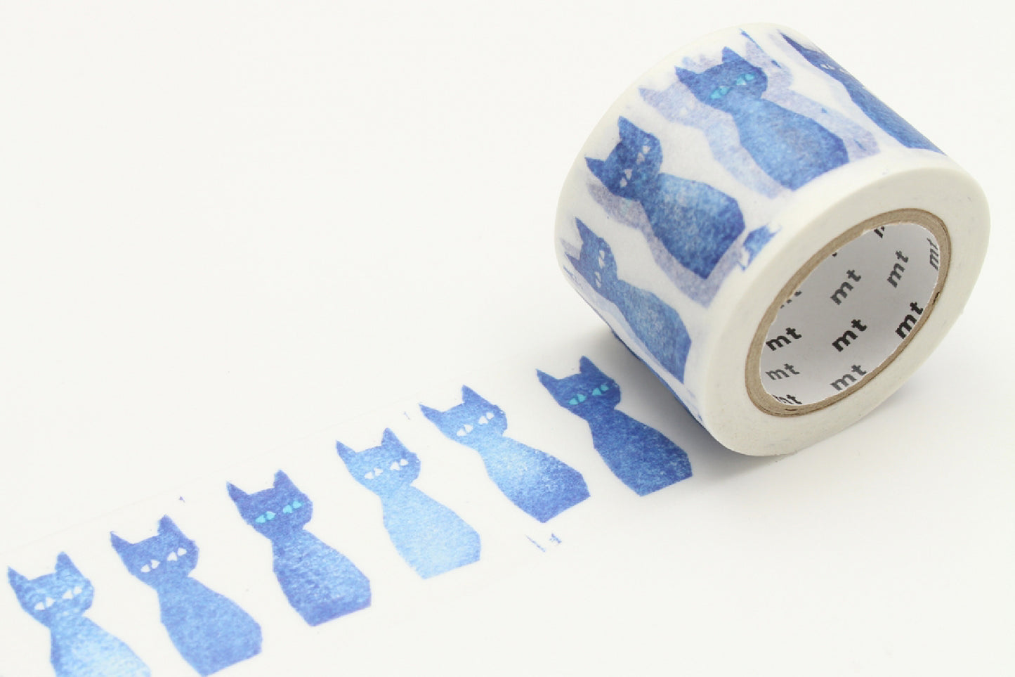 mt Mina Perhonen Blue Cat Japanese Washi Tape Masking Tape