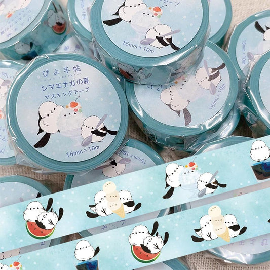 Long-tailed Tit in the Summer Japanese Washi Tape Masking Tape