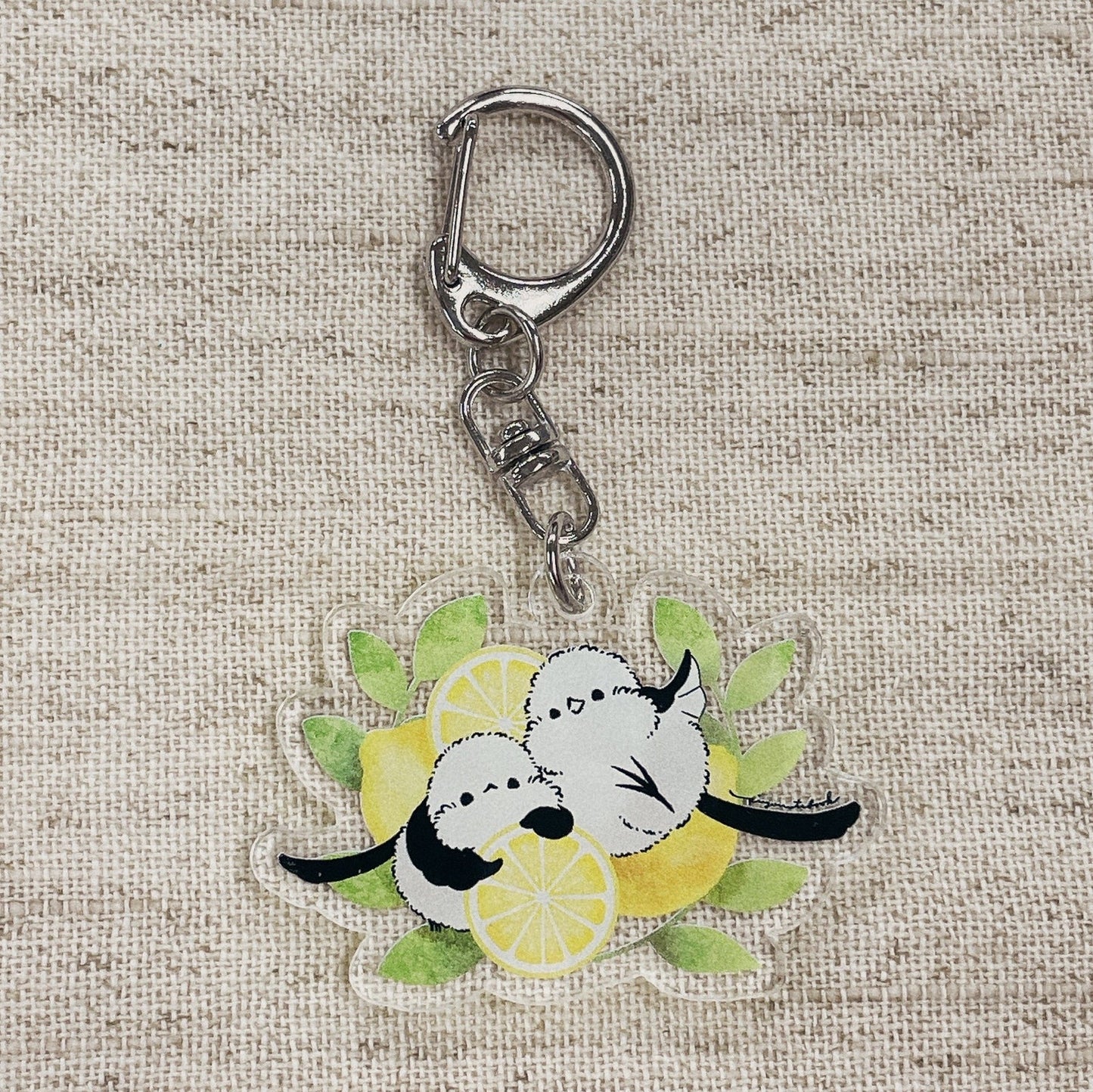 (Made-to-order requests are currently closed. Please wait until we reopen.) Made-to-Order Long-tailed Tit Acrylic Key Holder