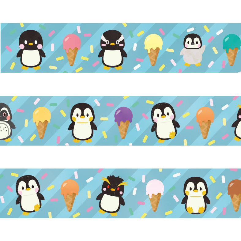 Penguin & Ice Cream Japanese Washi Tape Masking Tape