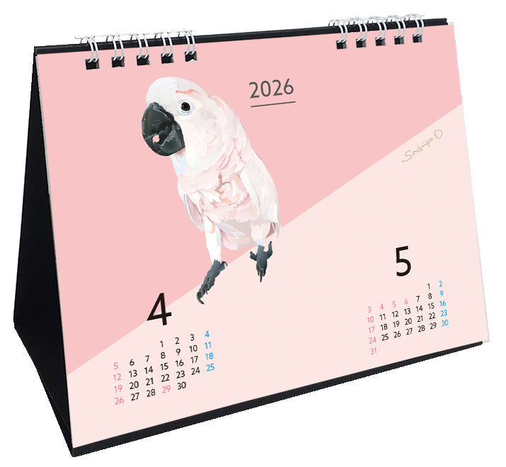 2026 Beautiful Birds Desk Calendar