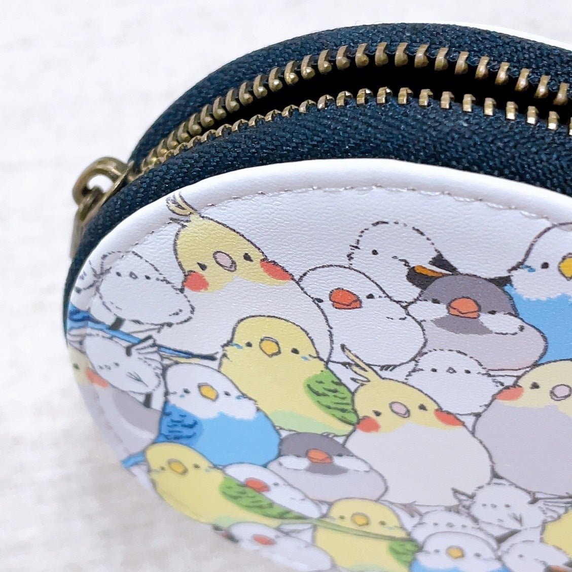 Budgie Cockatiel Java Sparrow Long-tailed Tit Coin Purse Pouch