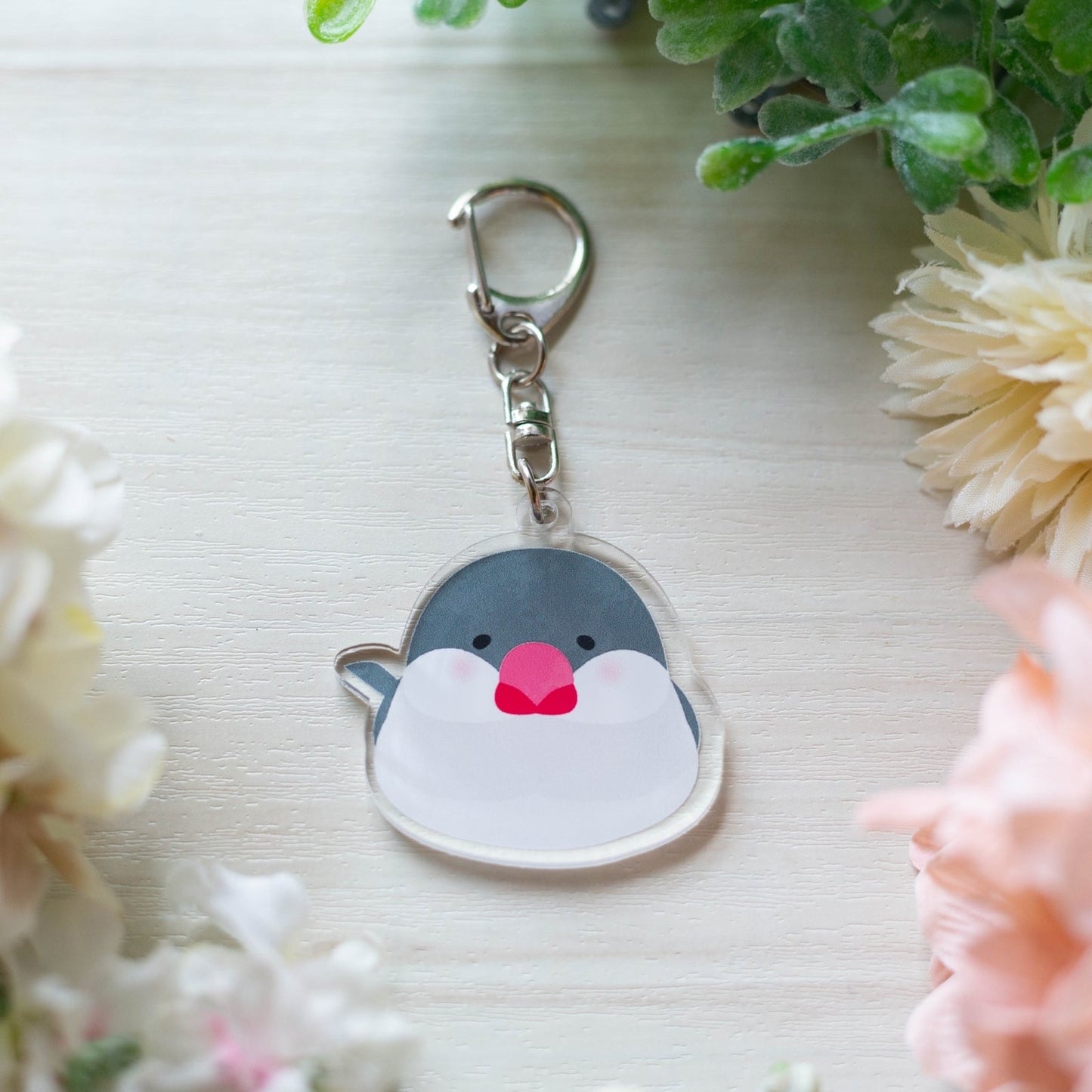 (Made-to-order requests are currently closed. Please wait until we reopen.) Made-to-Order Java Sparrow Acrylic Key Holder