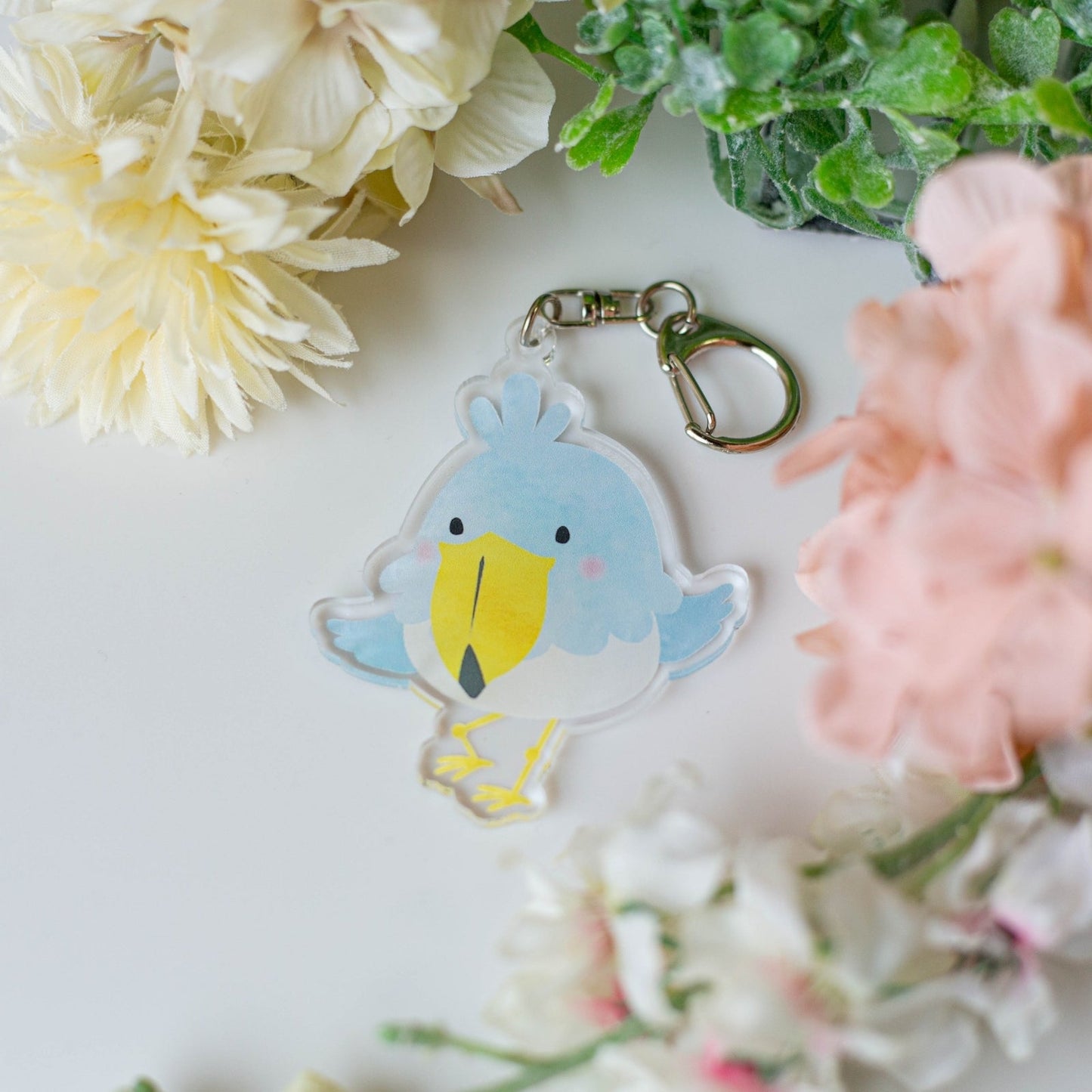 (Made-to-order requests are currently closed. Please wait until we reopen.) Made-to-Order Shoebill Acrylic Key Holder