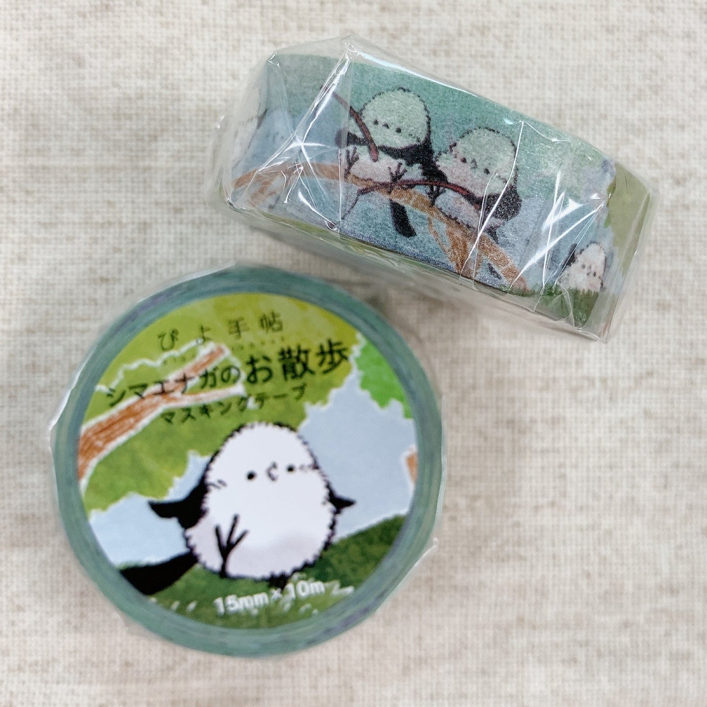 Long-tailed Tit Walking Japanese Washi Tape Masking Tape