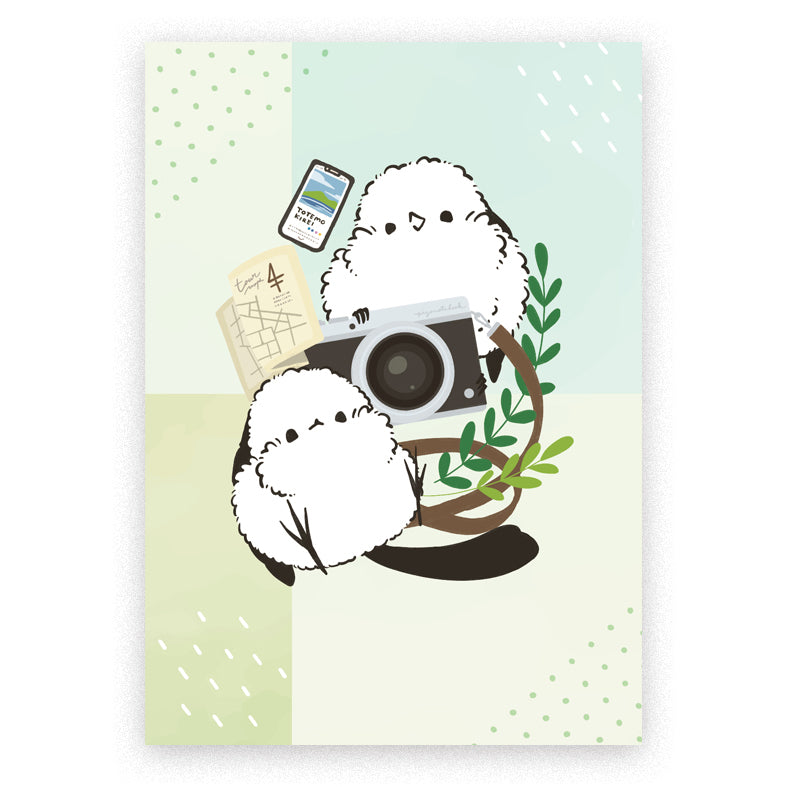 Long-tailed Tit B5 Notebook (Slim Type) - Sweet Birdie Boutique International