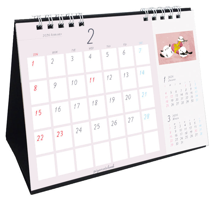 "Pre-order" 2026 Long-tailed Tit Desk Calendar