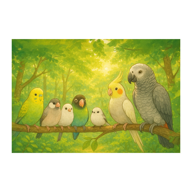 Postcard Birdsong in the Sunlight