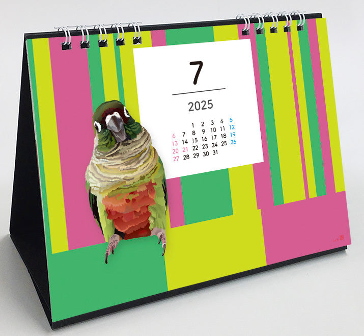 2025 Beautiful Birds Desk Calendar