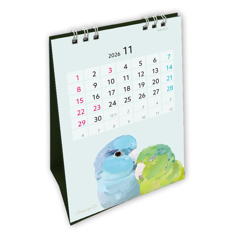 2026 Beautiful Birds Desk Calendar