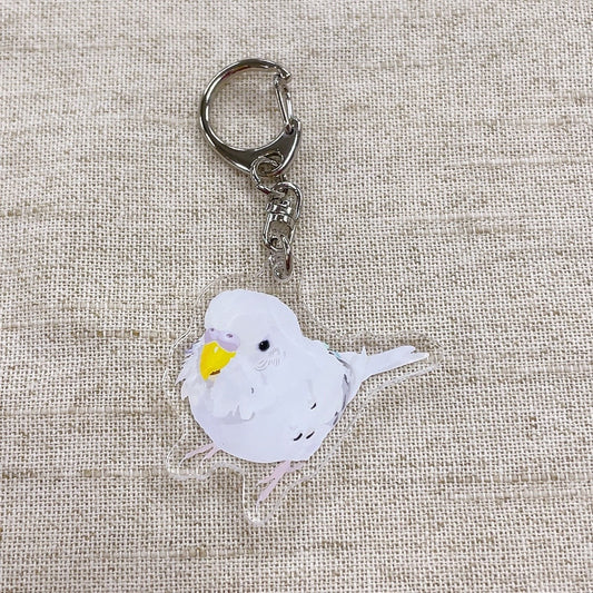 Made-to-Order Budgie Acrylic Key Holder – Order by Nov. 19, 2025/ Estimated Shipping Date: Mid Dec. 2025