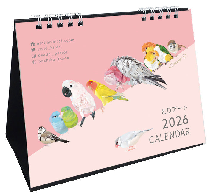 2026 Beautiful Birds Desk Calendar