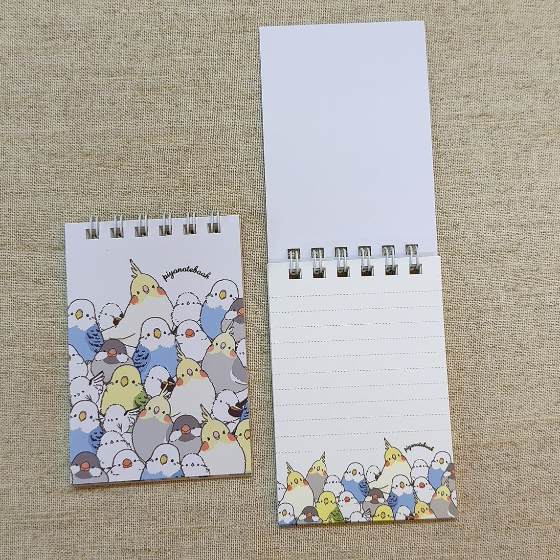 Long-tailed Tit Budgie Java Sparrow Cockatiel Mini Memo Pad