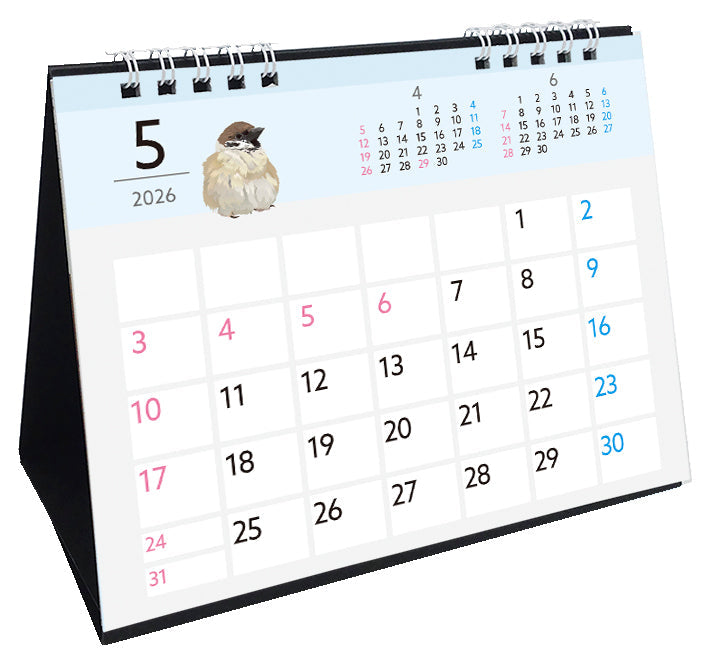 2026 Beautiful Birds Desk Calendar