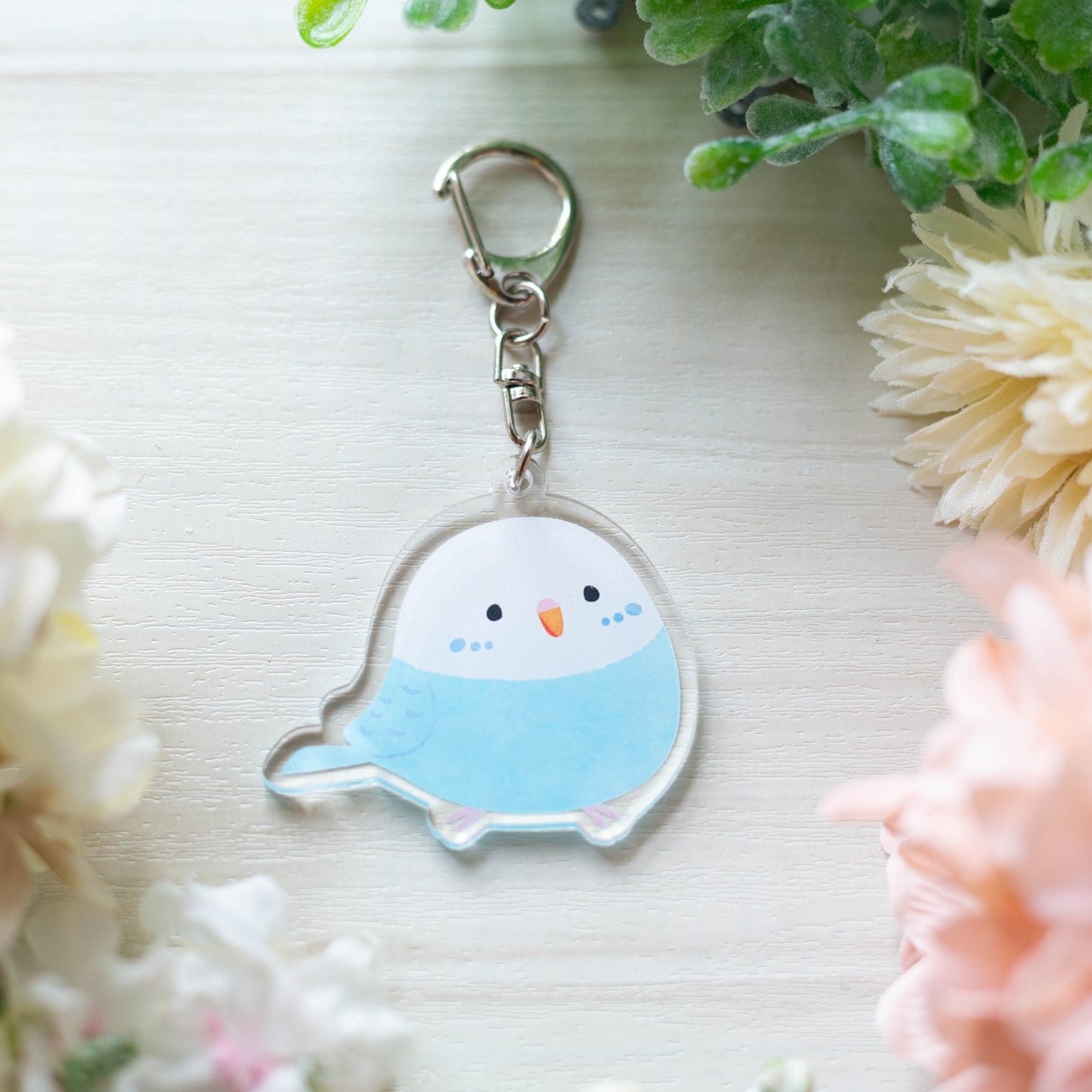 (Made-to-order requests are currently closed. Please wait until we reopen.) Made-to-Order Budgie Acrylic Key Holder