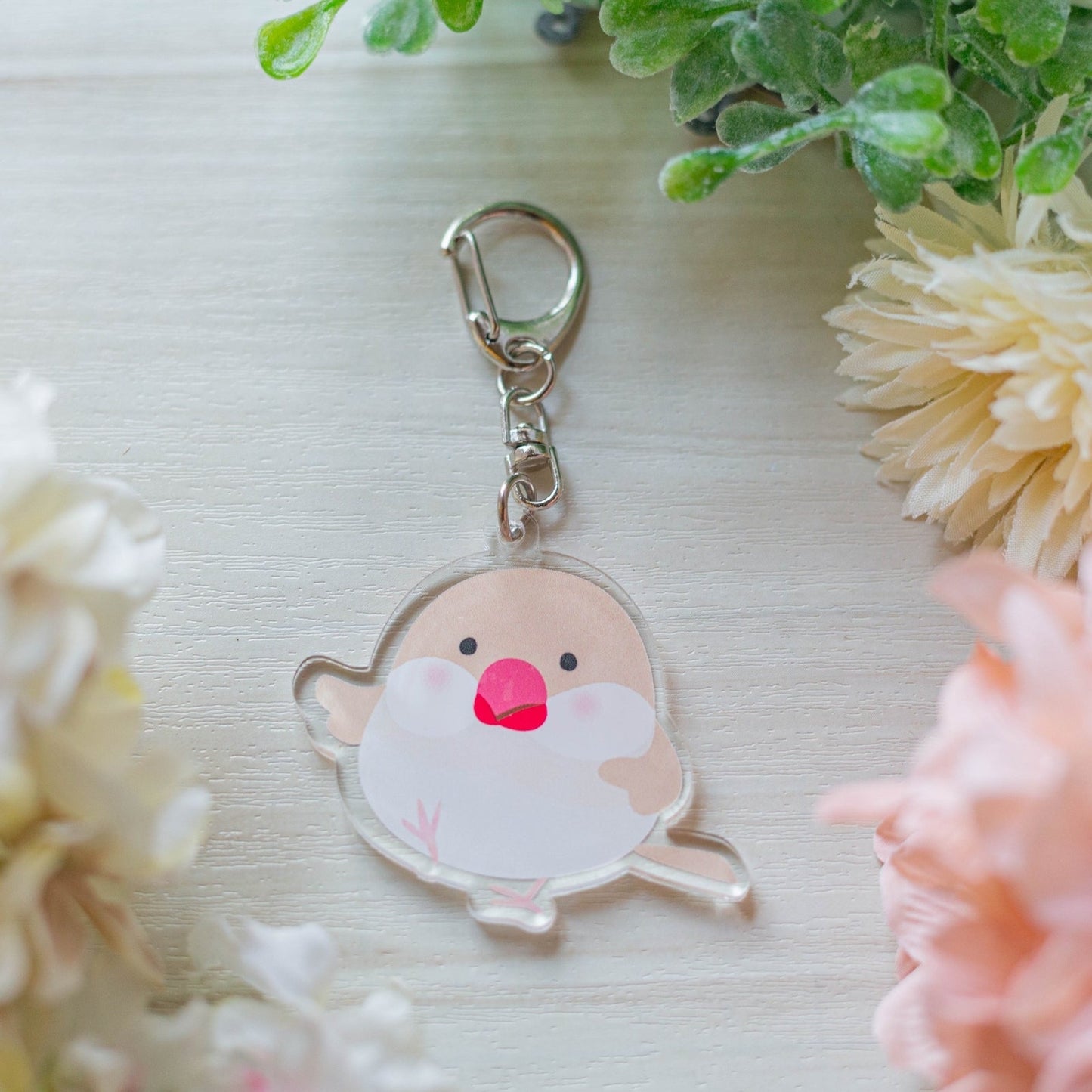 (Made-to-order requests are currently closed. Please wait until we reopen.) Made-to-Order Java Sparrow Acrylic Key Holder